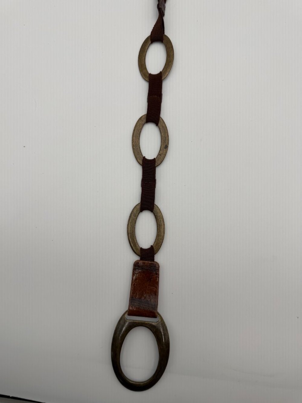 Fossil Brown Ribbon Link Belt